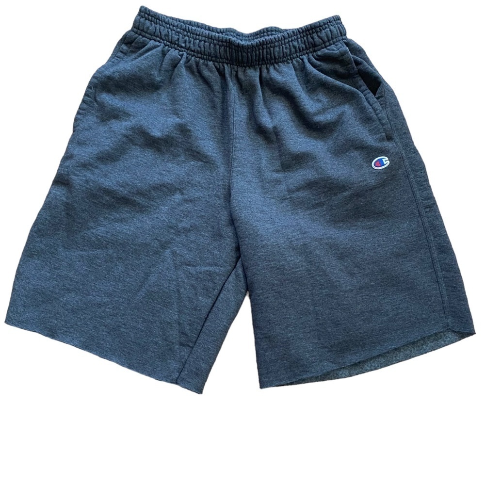 Champion Men’s Cut Off Sweat Pants Shorts Dark Gray Large